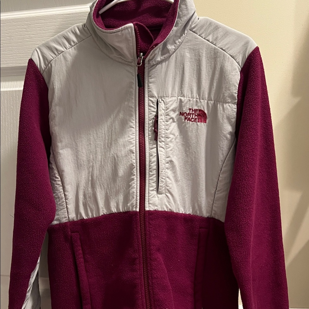 The North Face Kids' Jacket - Burgundy and Light Gray
